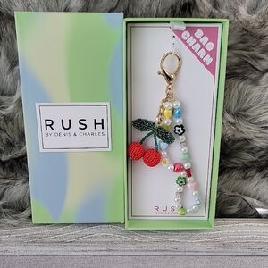 Cherry Beaded Key Holder